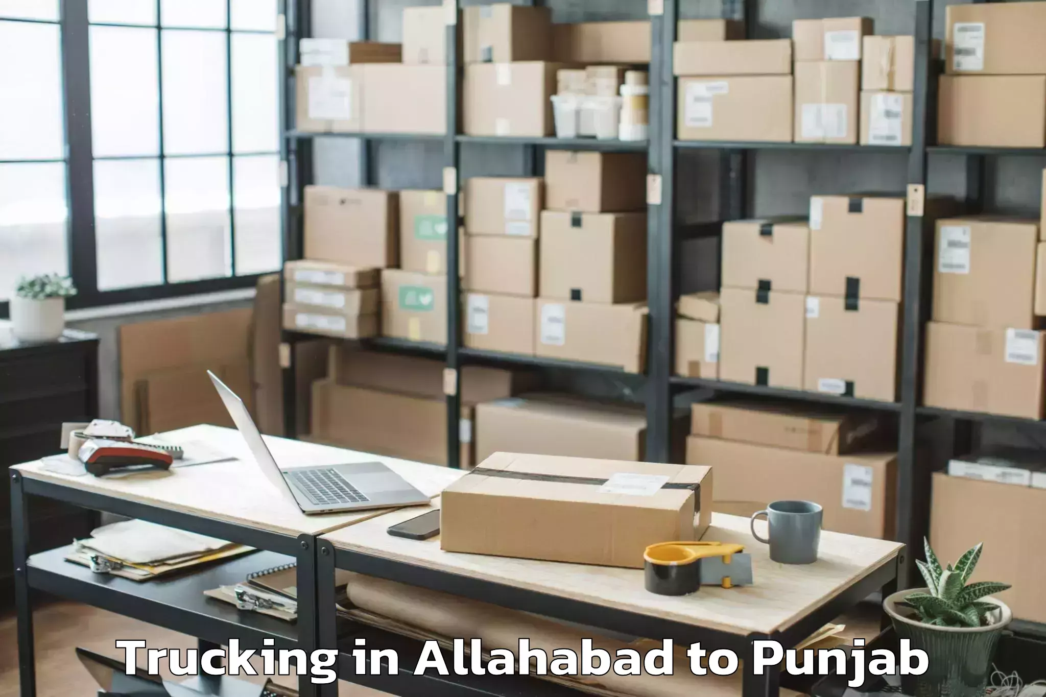 Book Allahabad to Tapa Trucking Online